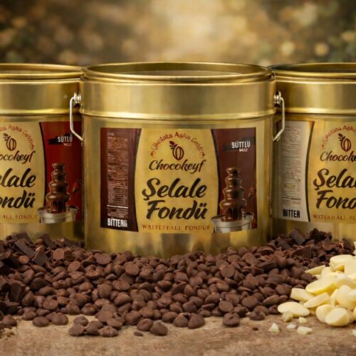 EFES SÜTLÜ Şelale Föndü Çikolata ( Teneke Kova 10 kg)